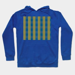 Blue / Yellow / Green "Fabric" lines pattern - version two Hoodie